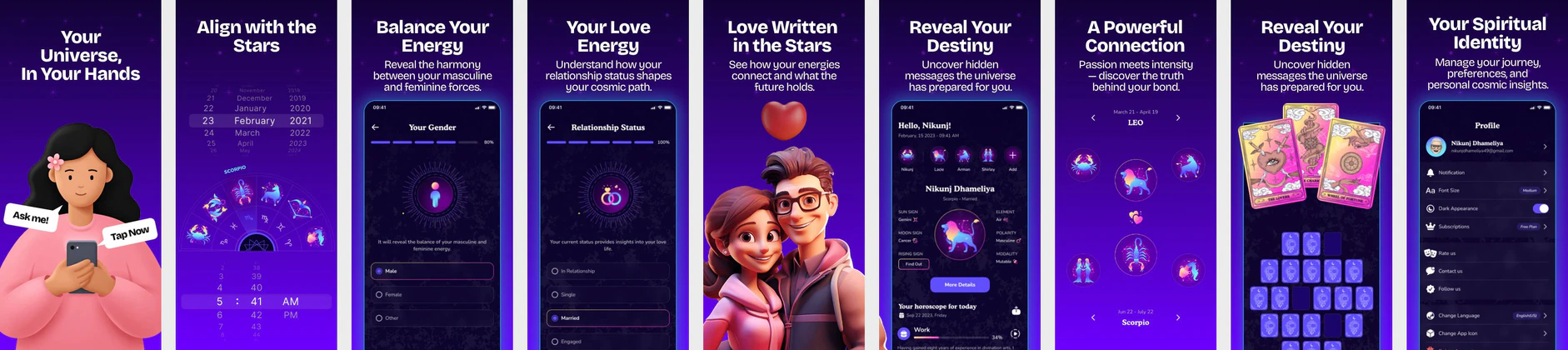 Astrology & Horoscope App Store Screenshots