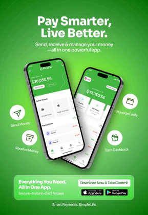 Smart Digital Wallet & E-Wallet App Advertisement Template