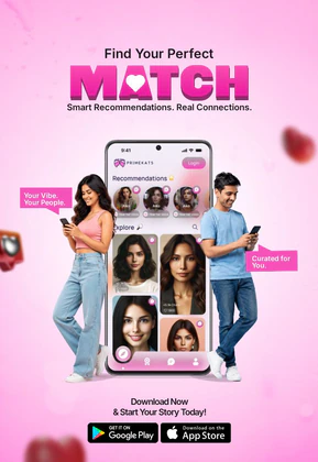 Dating App Promotion – Matchmaking & Social Discovery Mobile Design