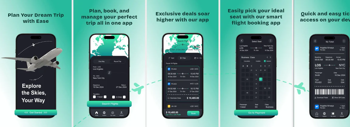 Flight Booking app template